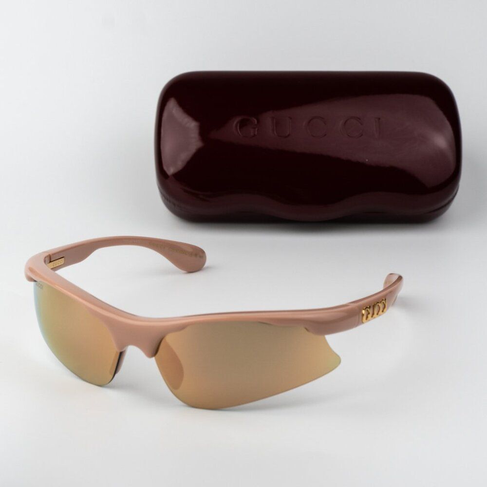 Gucci Men Sunglasses Pink Mirror Mask Gg1774s 004 Brand New